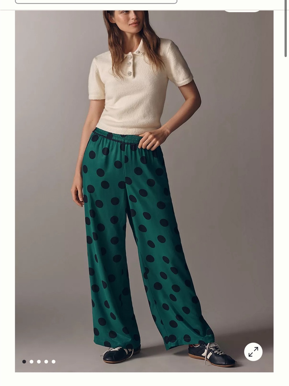 Maeve The Brooklin Printed Wide-Leg Pull-On Pants